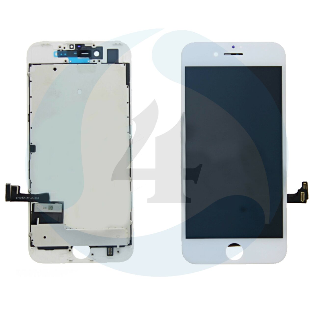 Apple i Phone 7 Plus Display plus Touchscreen plus Metal Plate Aplus High Quality White screen scherm