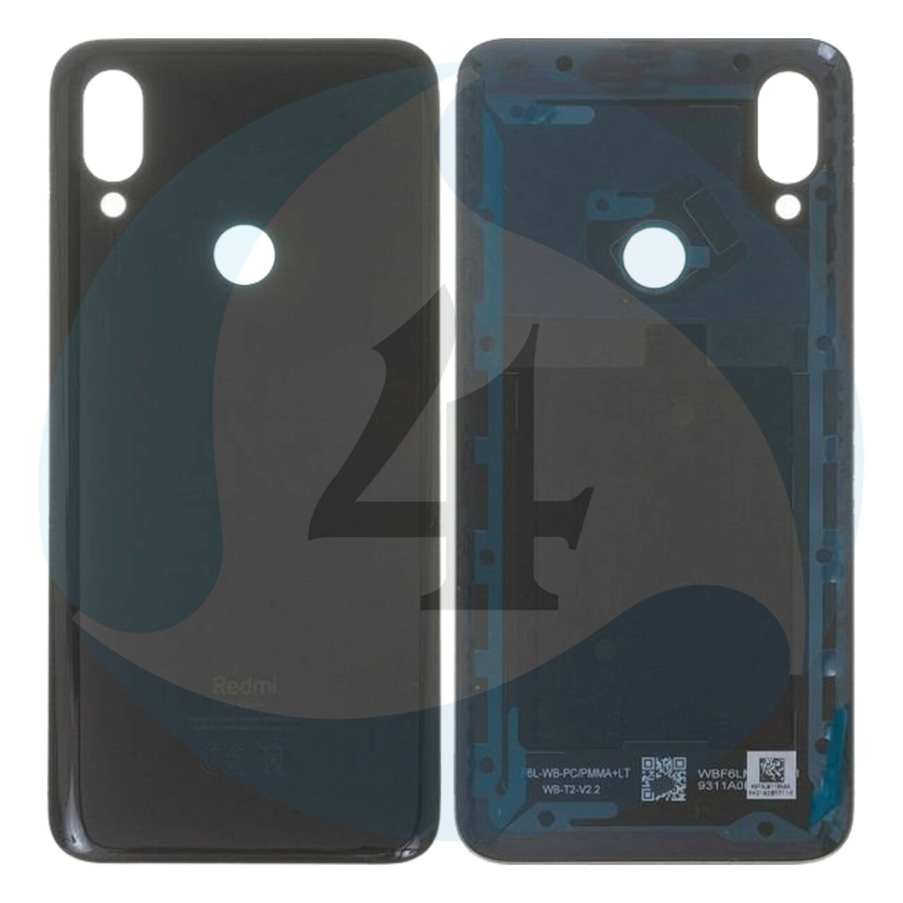Backcover Black For Xiaomi Redmi 7 M1810 F6 L batterijcover