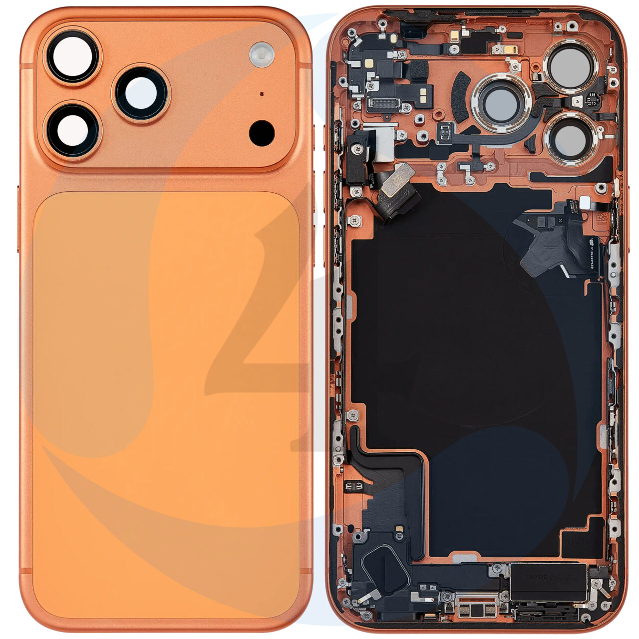Backcover Frame Pulled Orange For i Phone 17 Pro 17 Pro Max