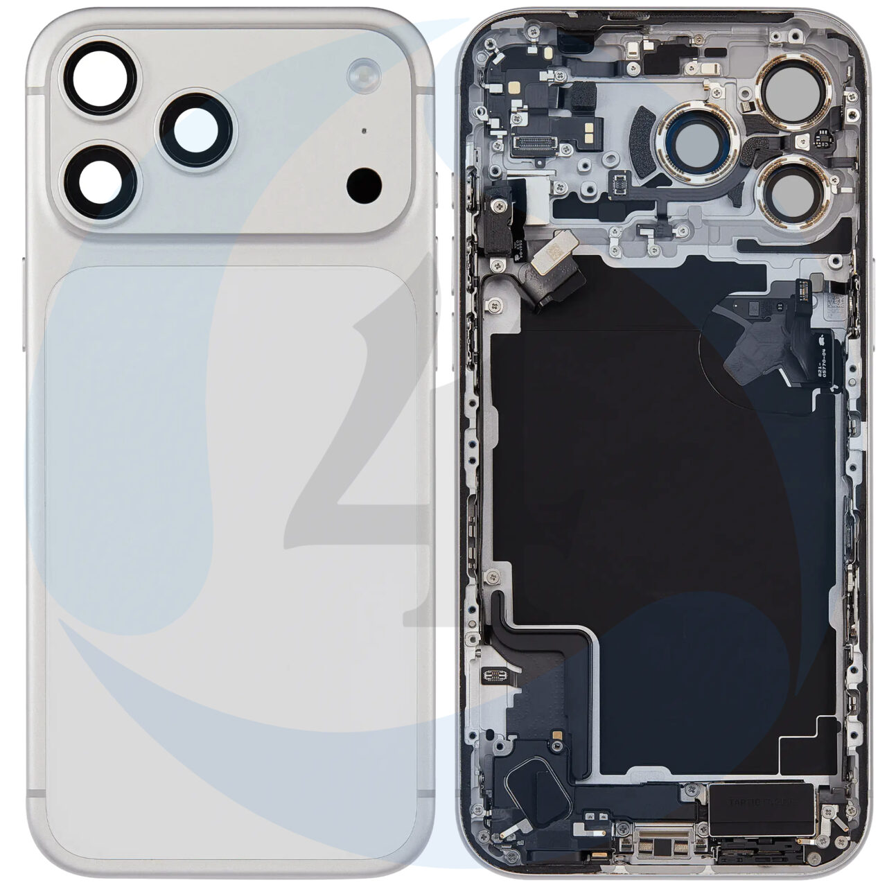 Backcover Frame Pulled White For i Phone 17 Pro 17 Pro Max