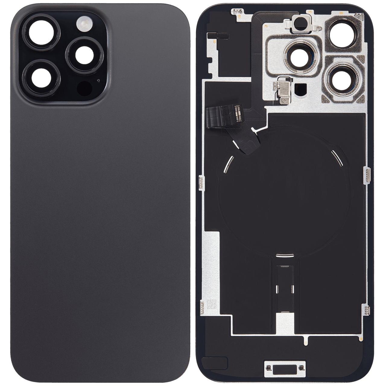 Backcover Glass With Small Parts Used OEM Pulled Grade A Pulled Black For i Phone 16 Pro