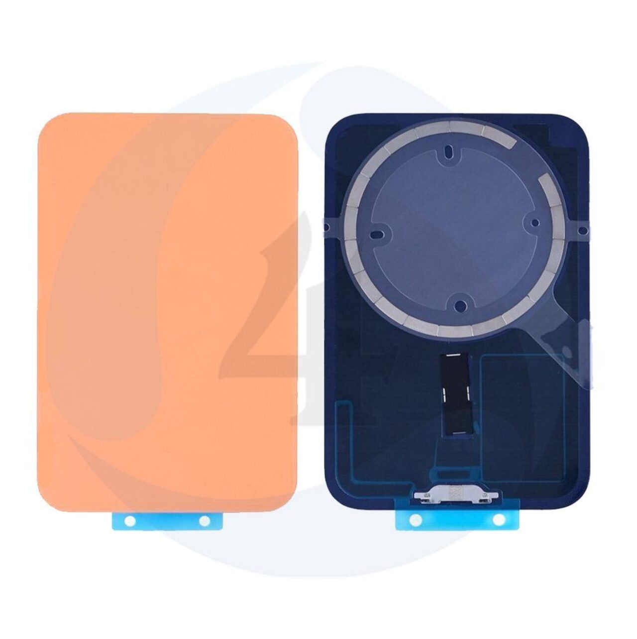 Backcover Glass With Steel Plate and Mag Safe Magnet No Logo orange For i Phone 17 Pro Max