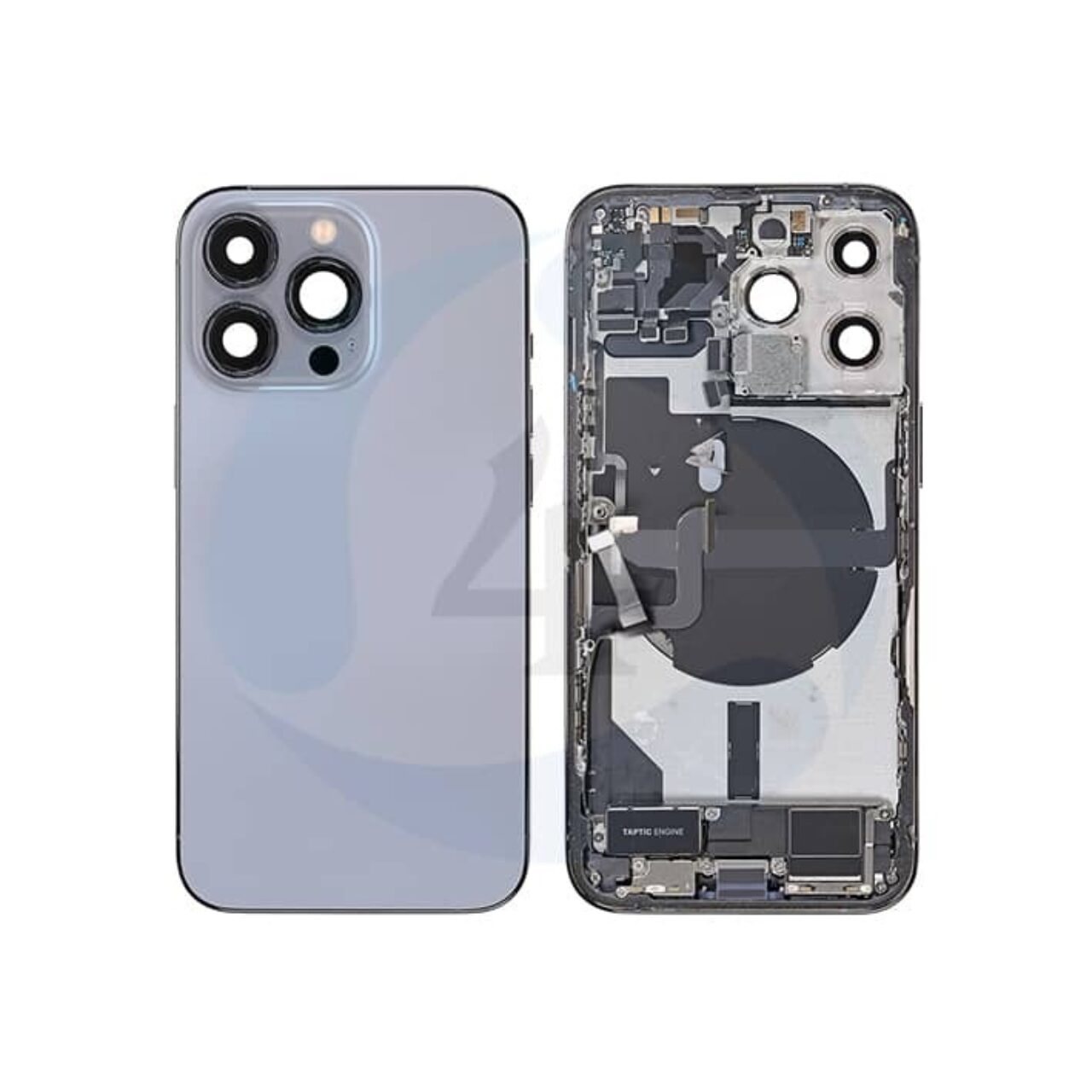 Backcover Pulled Blue For i Phone 13 Pro0