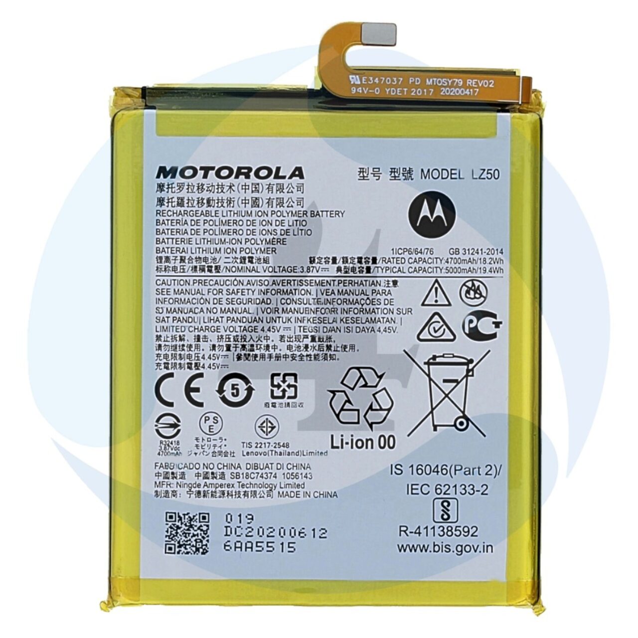 Battery LZ50 Service Pack For Motorola Moto G 5 G Plus XT2075 G100 SB18 C74374