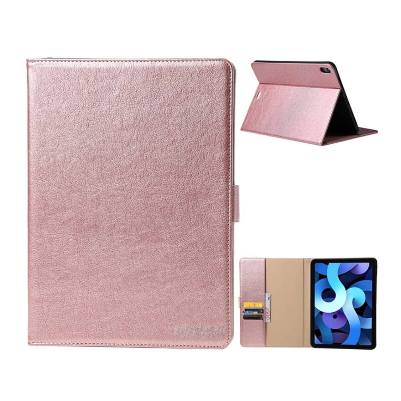 Book Case For i Pad Tablet ROSE GOLD