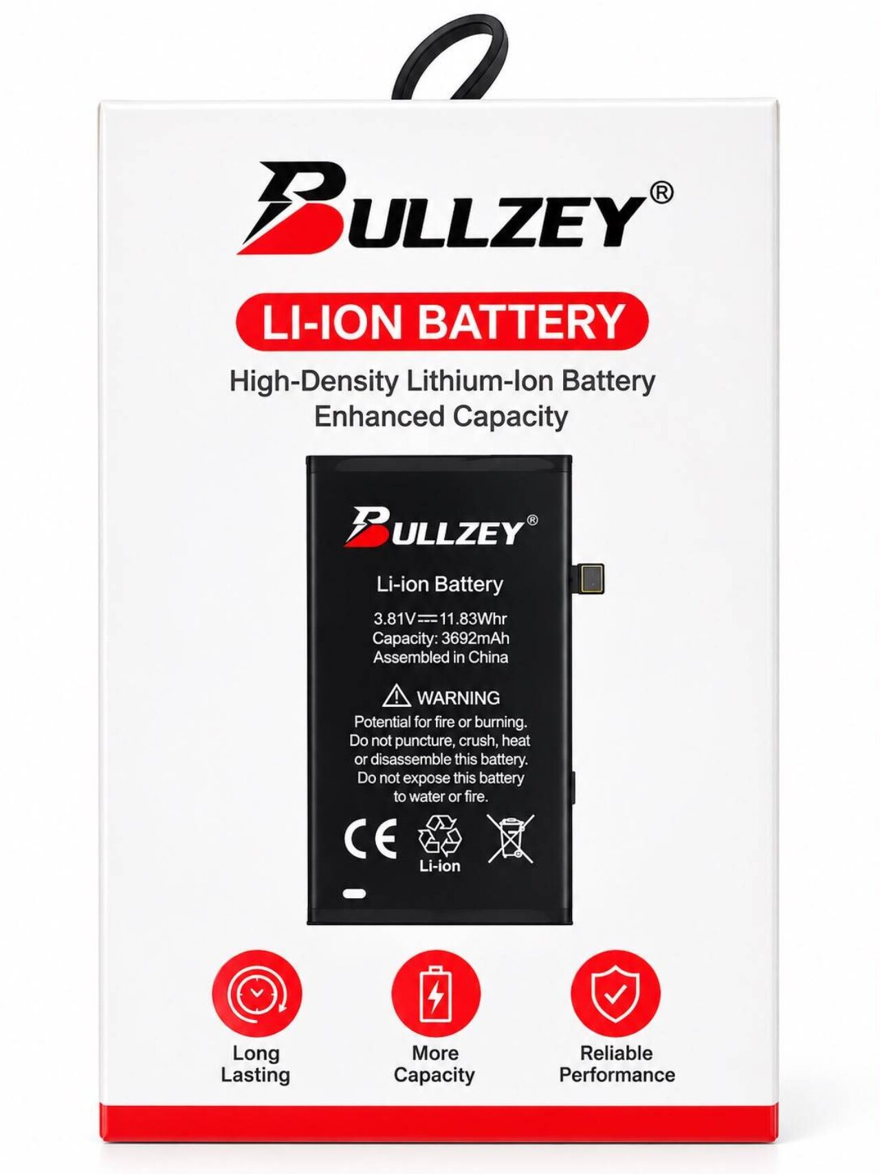 Bullzey Battery High Capacity - iPhone