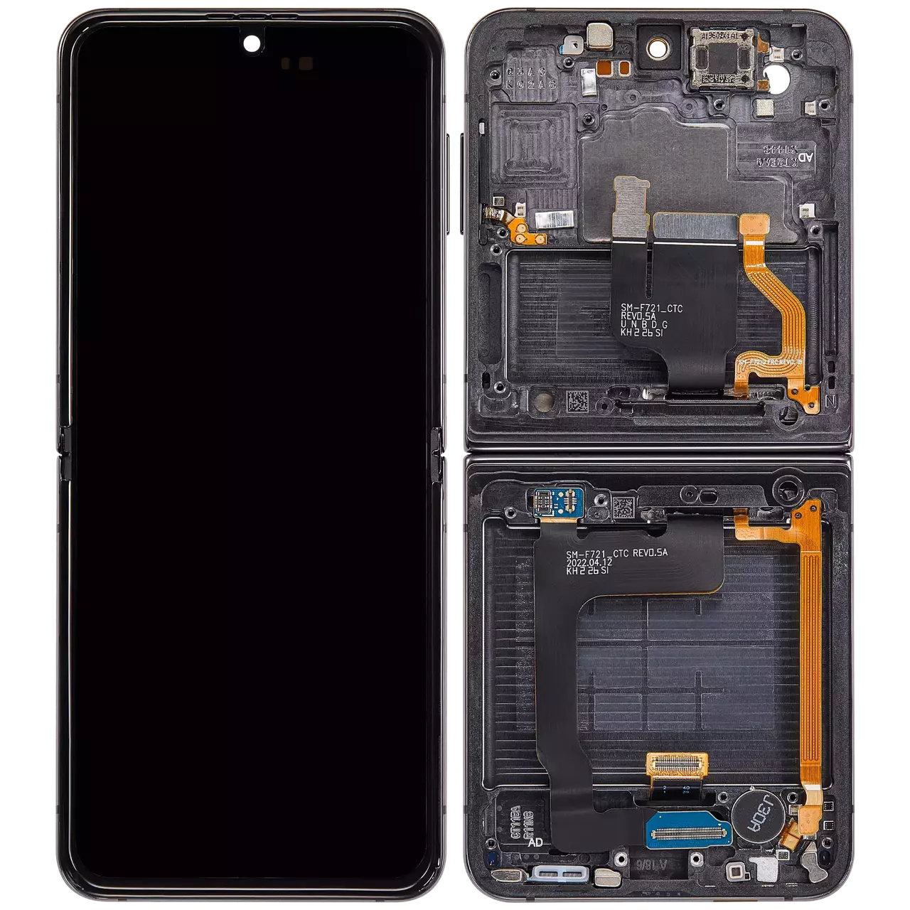 Display Frame Black Pulled A Grade For Samsung Galaxy Z Flip4
