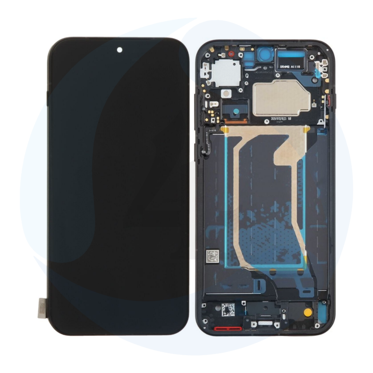 Display Frame Pulled Grade A Black For One Plus 15