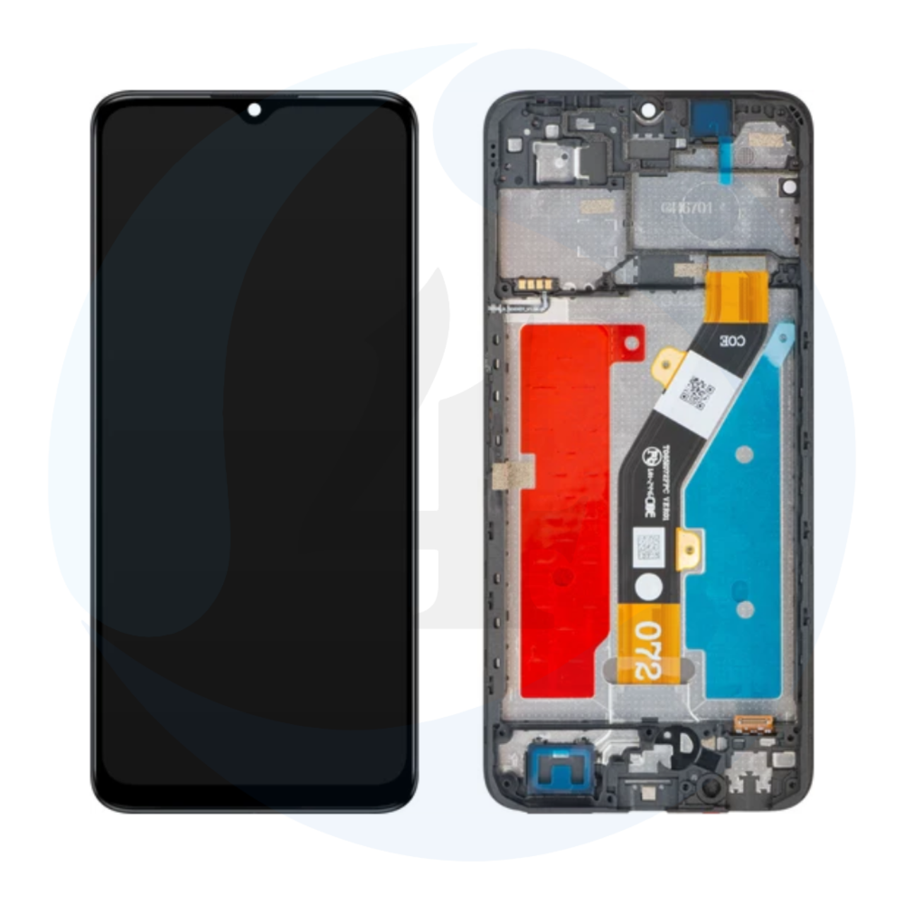 Display With Frame Black ZTE Blade A34