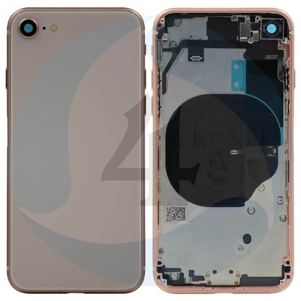 For Apple i Phone 8 Se 2020 ear Back cover Gold
