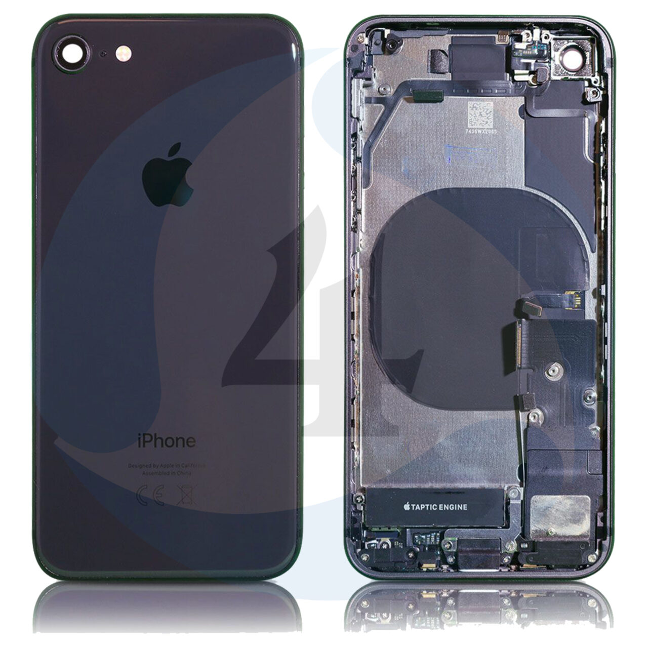 For Apple i Phone 8 Se 2020 ear Back cover black org pulled