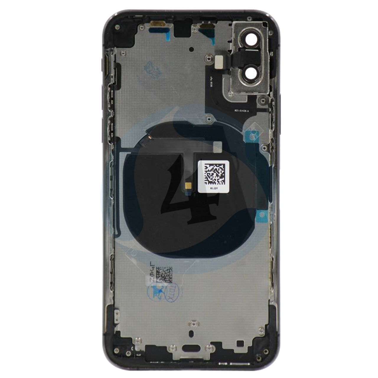 For Apple i Phone X batterij cover backcover housing black