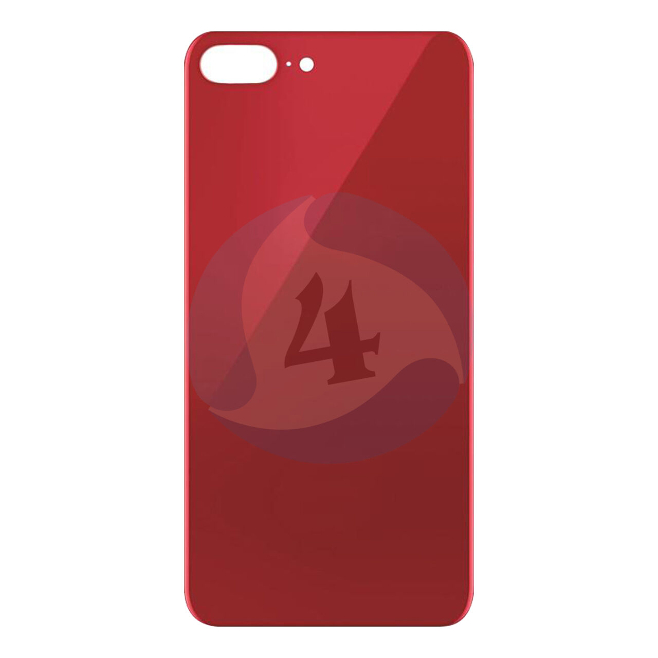 For Apple i Phone backcover housing Glass AAA Red
