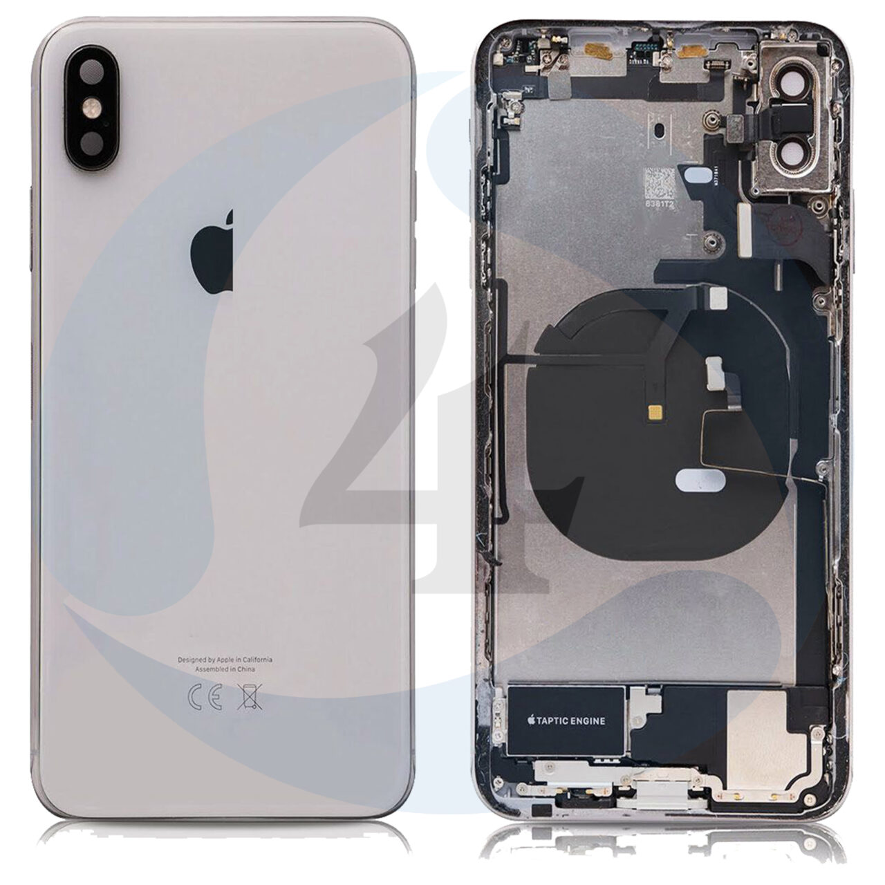 For Apple iphone xs max backcover housing white Pulled