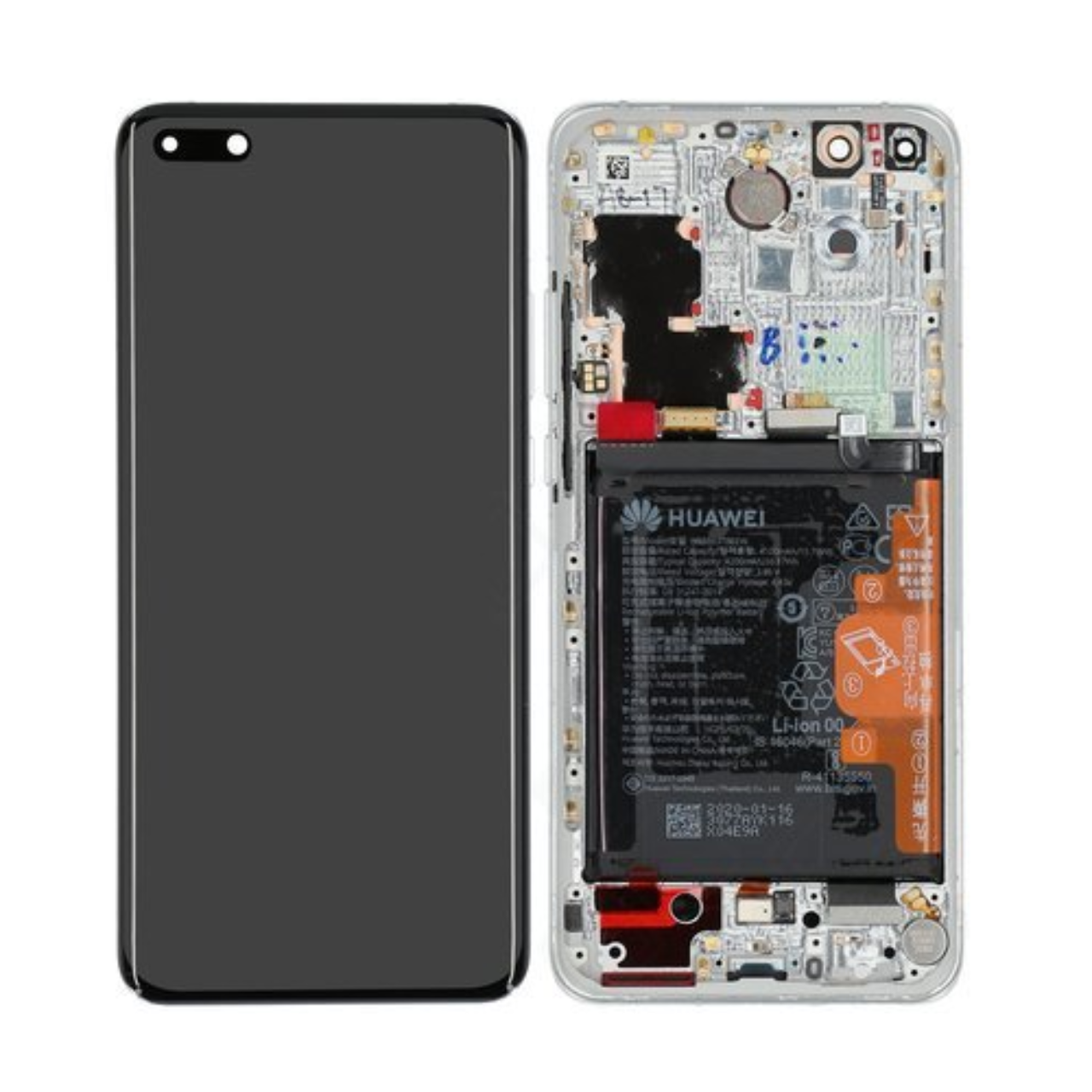 For Hhawei P40 Pro service pack lcd display scherm White