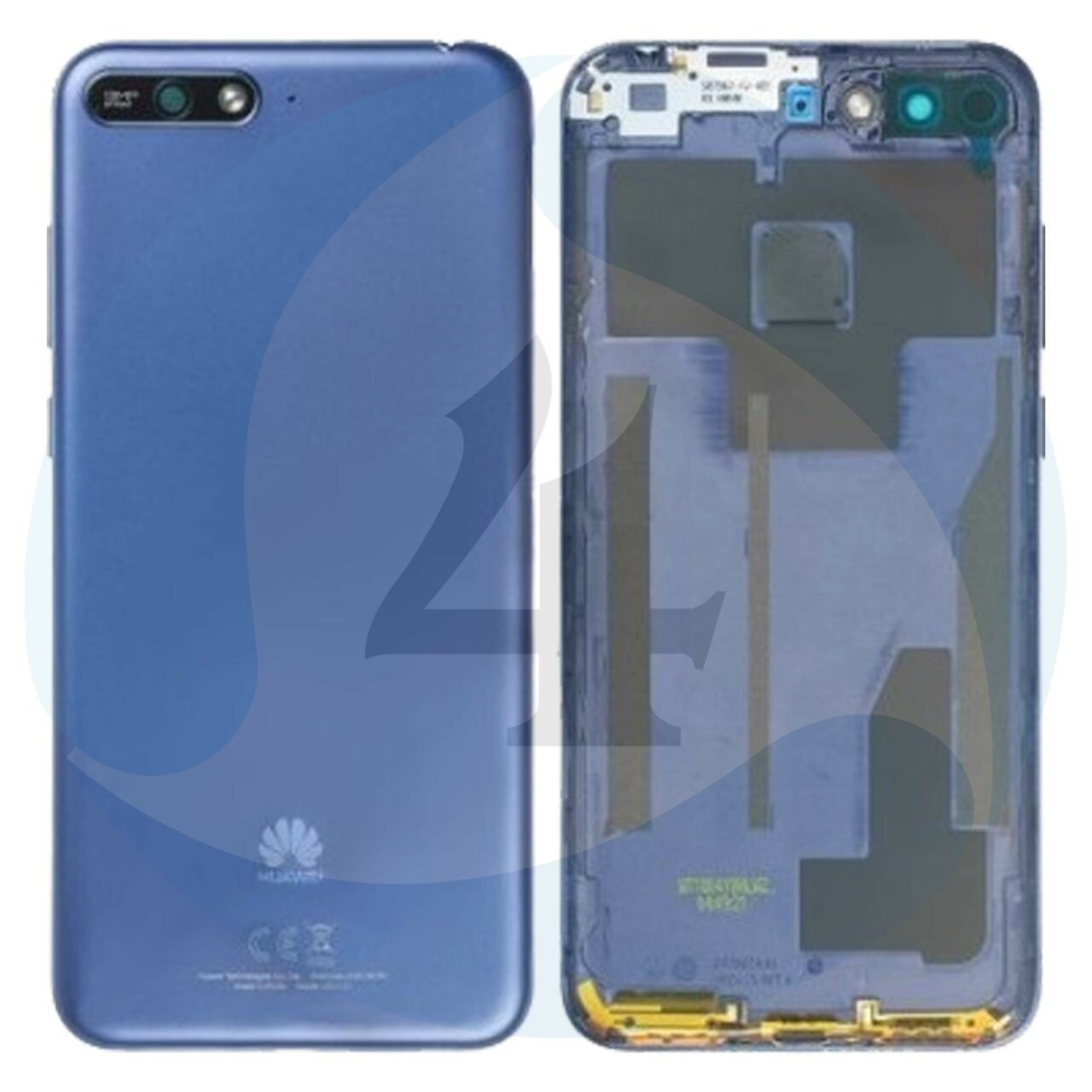 For Huawei Y6 2018 batterij cover backcover blue