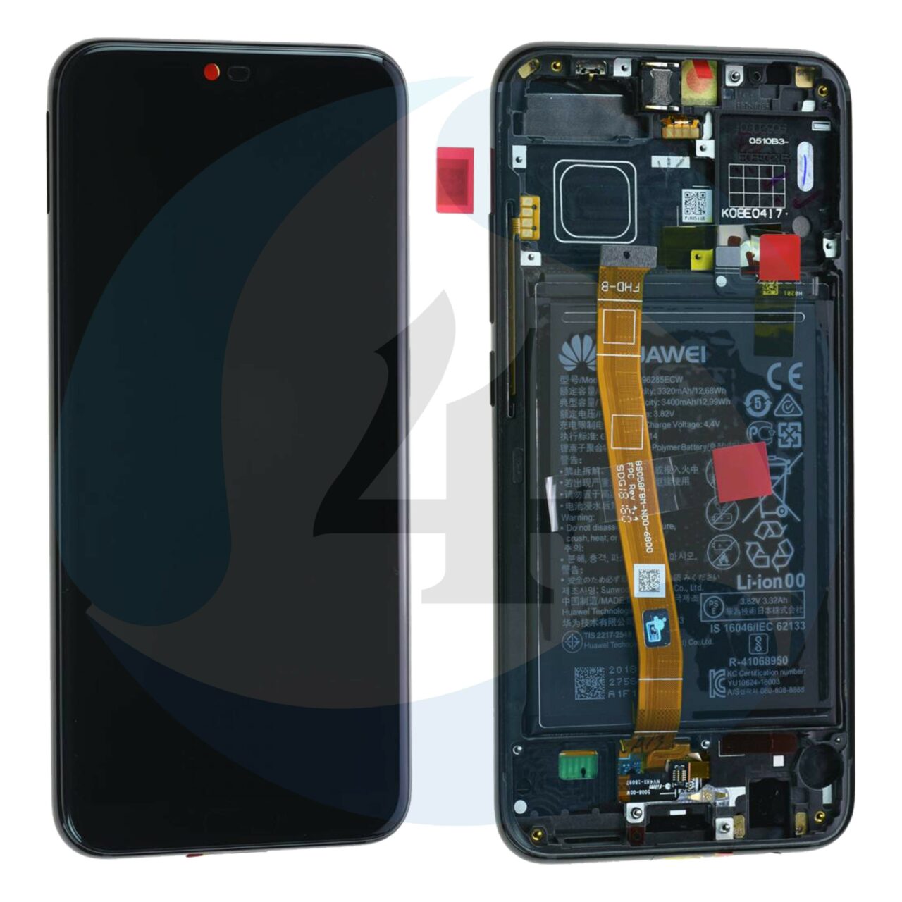 For huawei honor 10 service pack lcd scherm display screen black