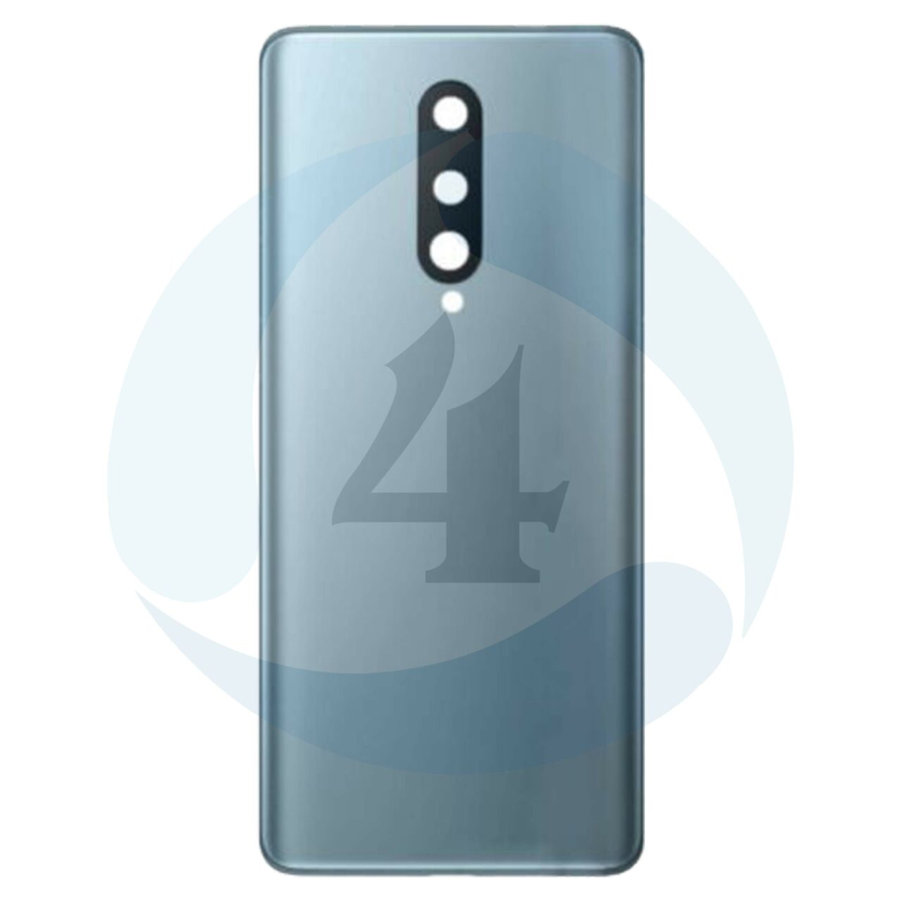 For oneplus 8ivatterij cover back cover silver