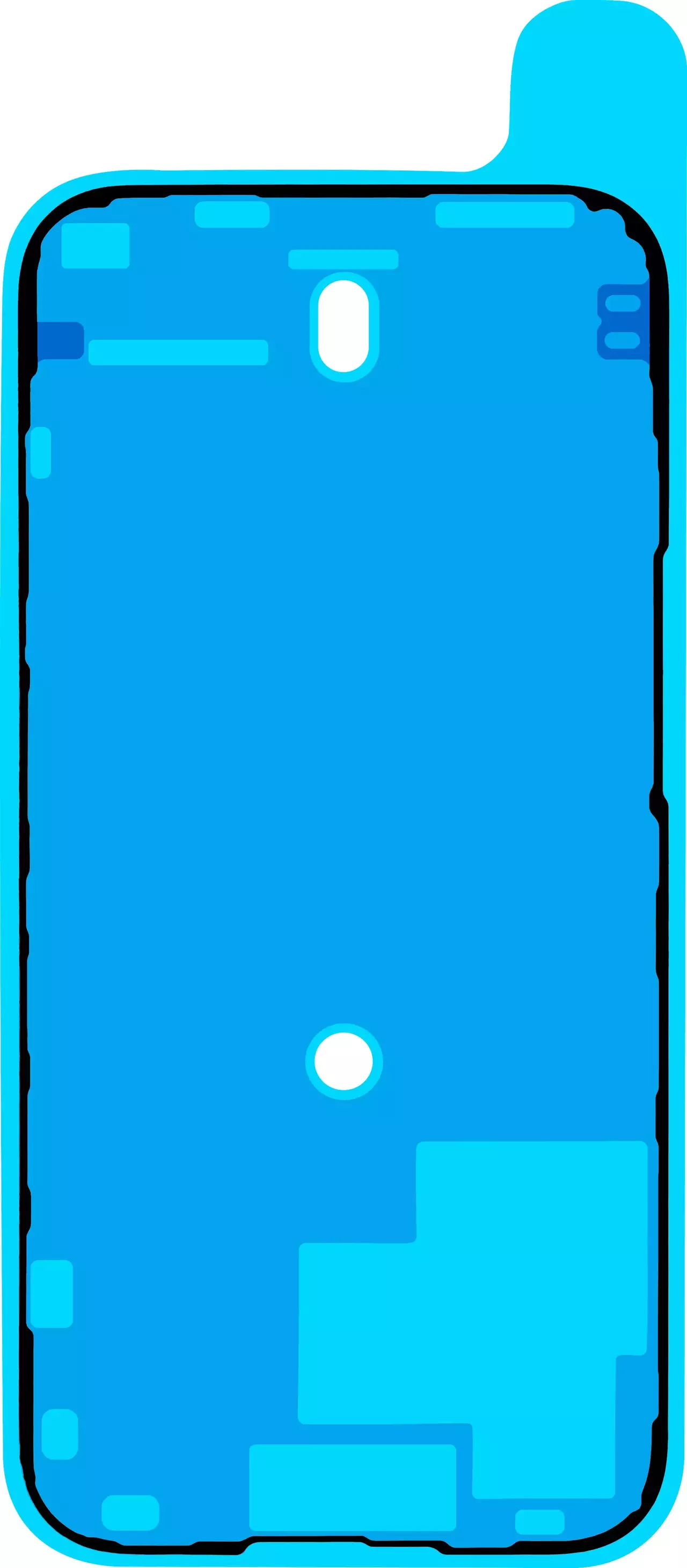 Front Adhesive Sticker Service Pack For i Phone 16 1 Piece