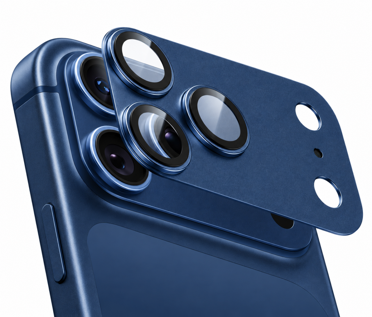 Full Camera Glass Dark Blue For i Phone 18 Pro