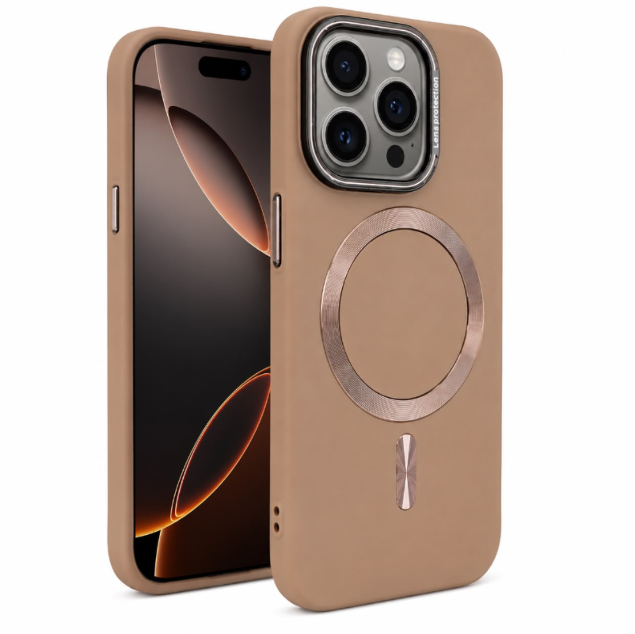 Glossy Case Magnetic Bronze For i Phone Square