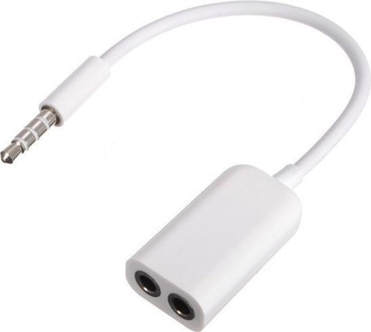 Headphone Splitter Cable 3 5mm White