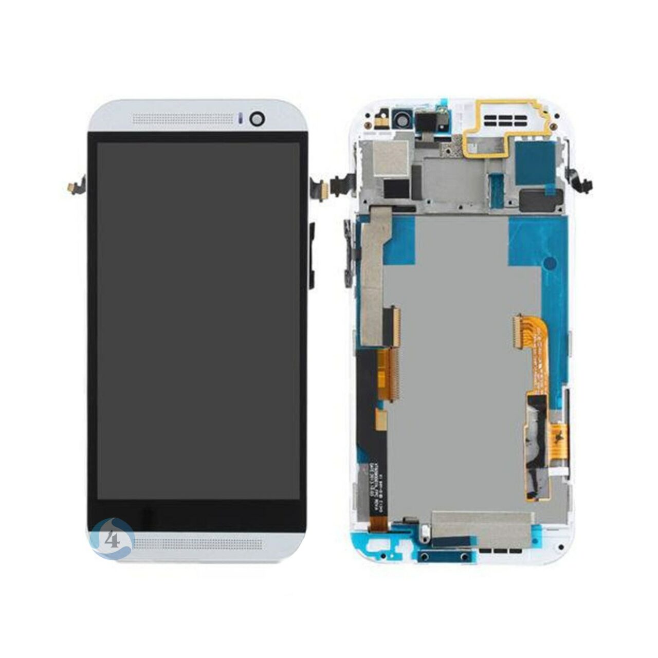Htc m8 lcd touch frame white
