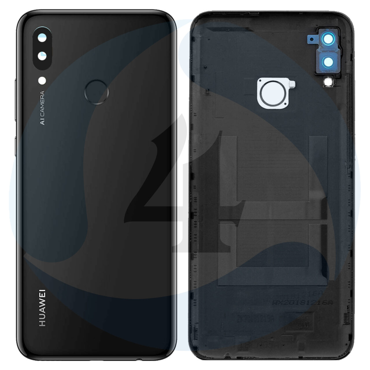 Huawei P Smart 2019 POT L21 POT LX1 Battery Cover Black 1000x1000h