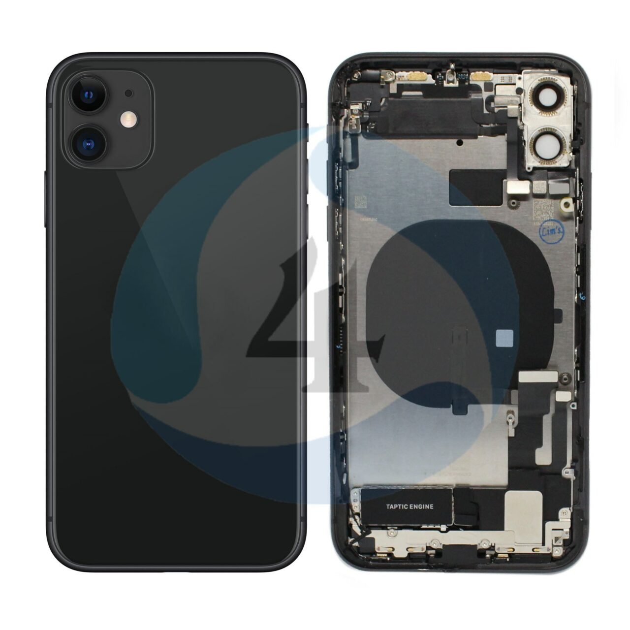 Iphone 11 backcover housing Black