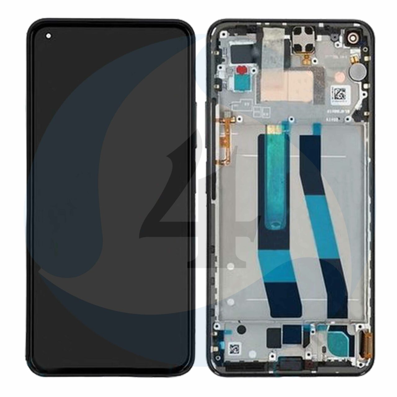 LCD Service Pack Black For Xiaomi Mi 11 Lite 5 G M2101 K9 G