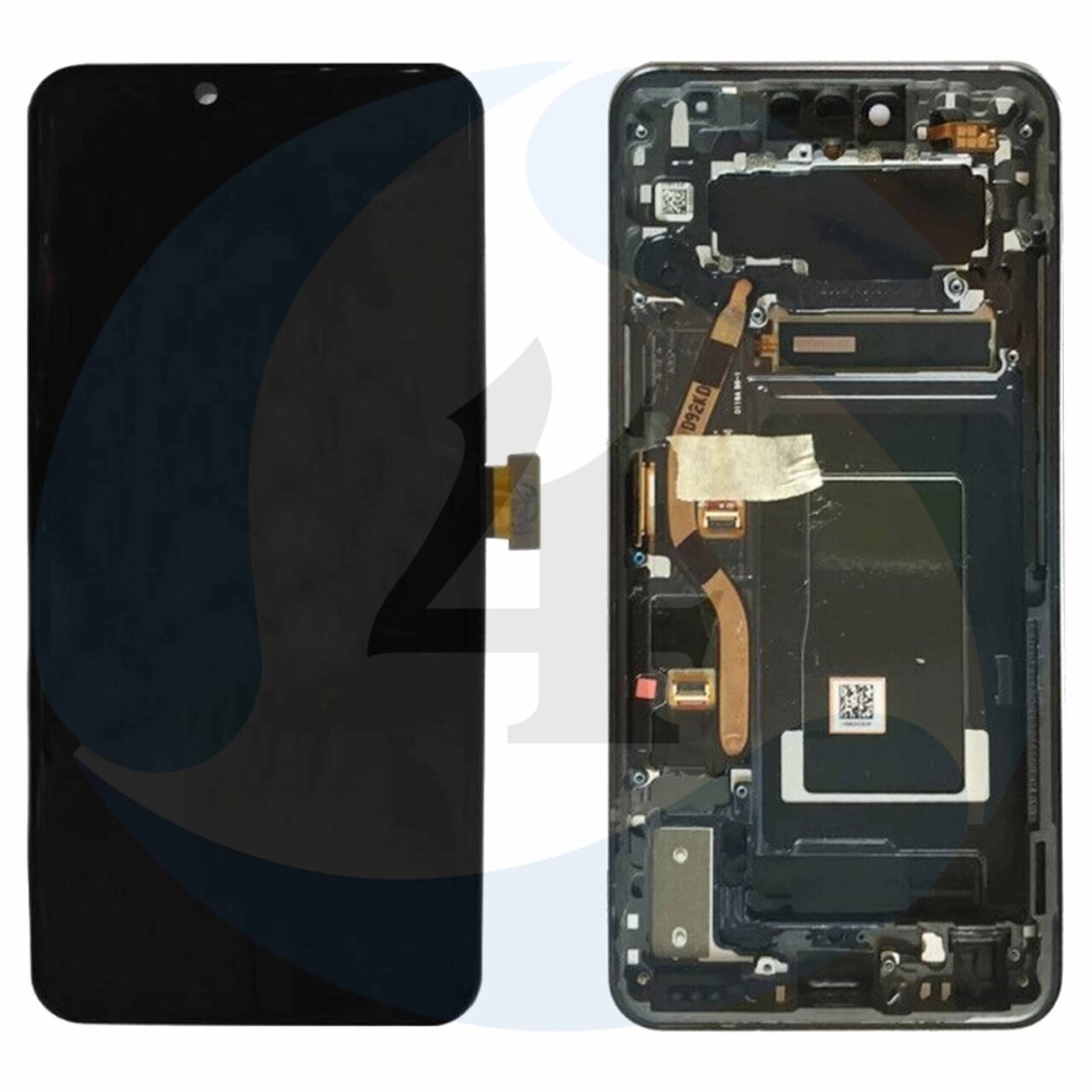 LCD Touch Frame Black For LG G8 Thin Q G820