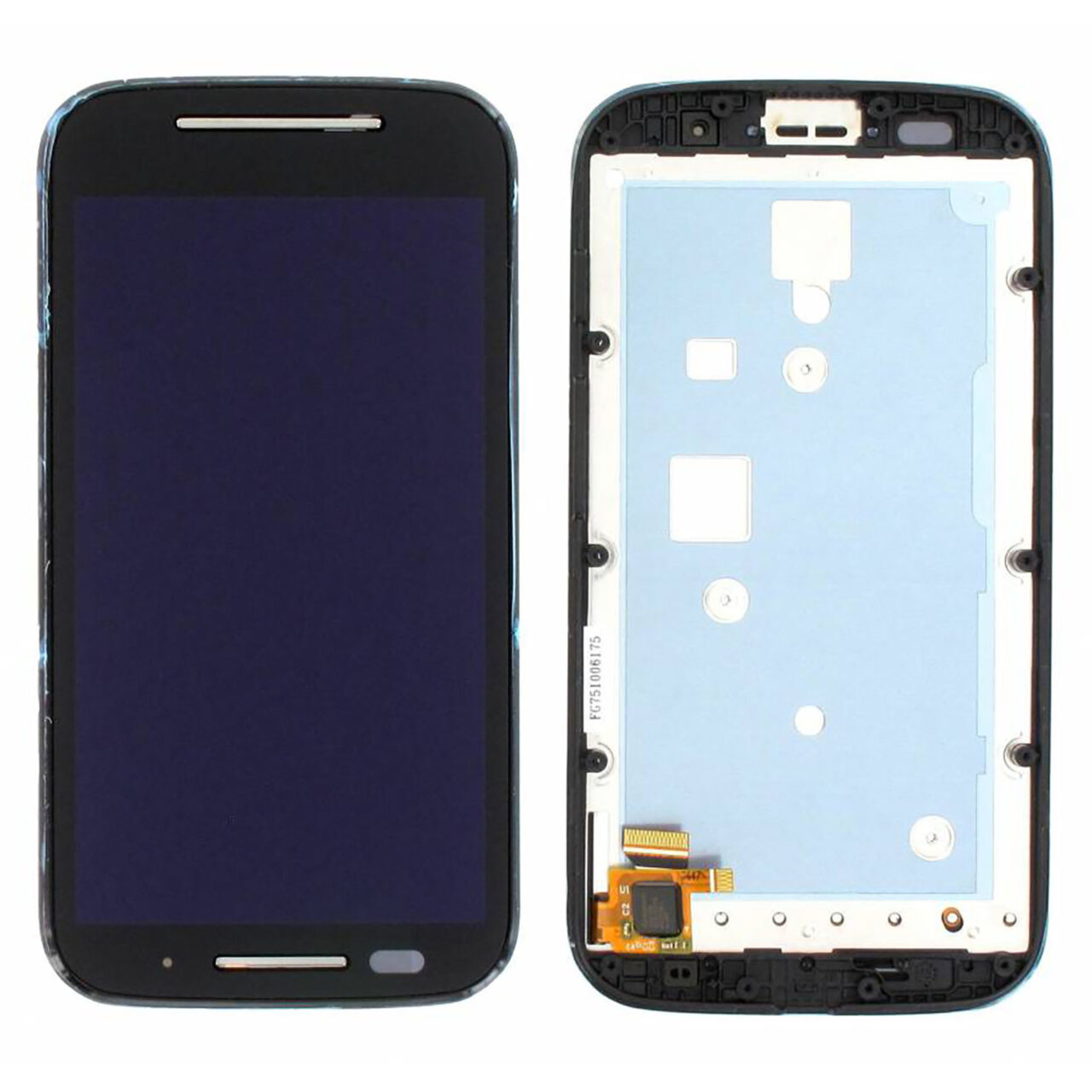 LCD Touch Frame Black For Motorola Moto E