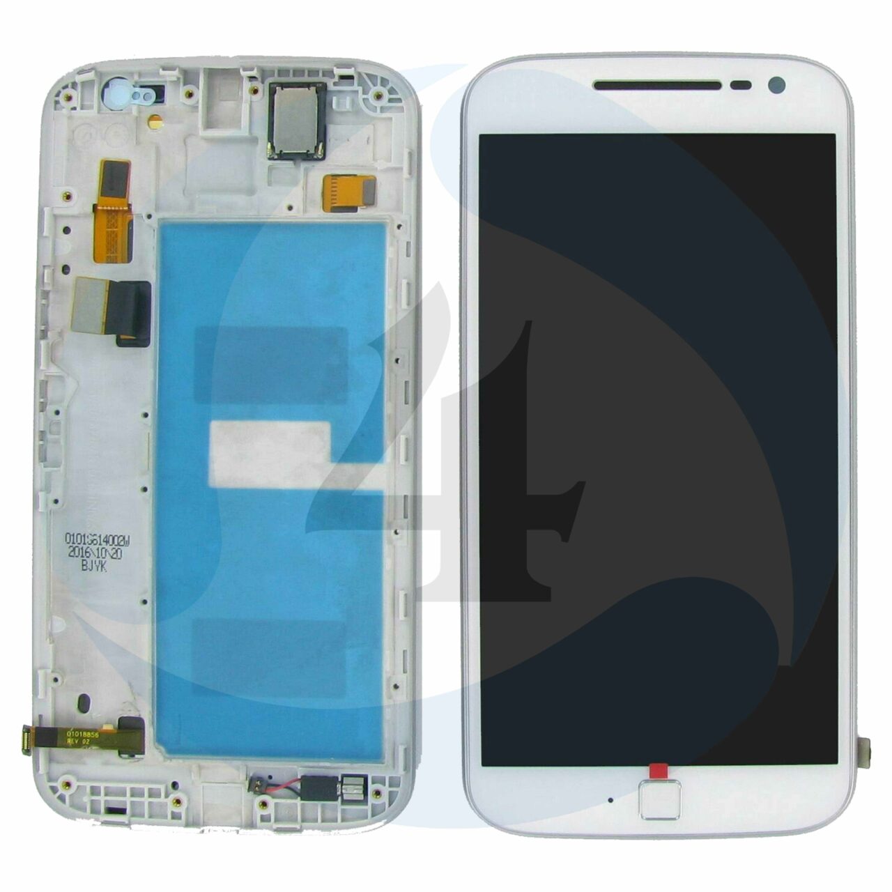 LCD Touch Frame white For Motorola Moto G4 Plus XT1644