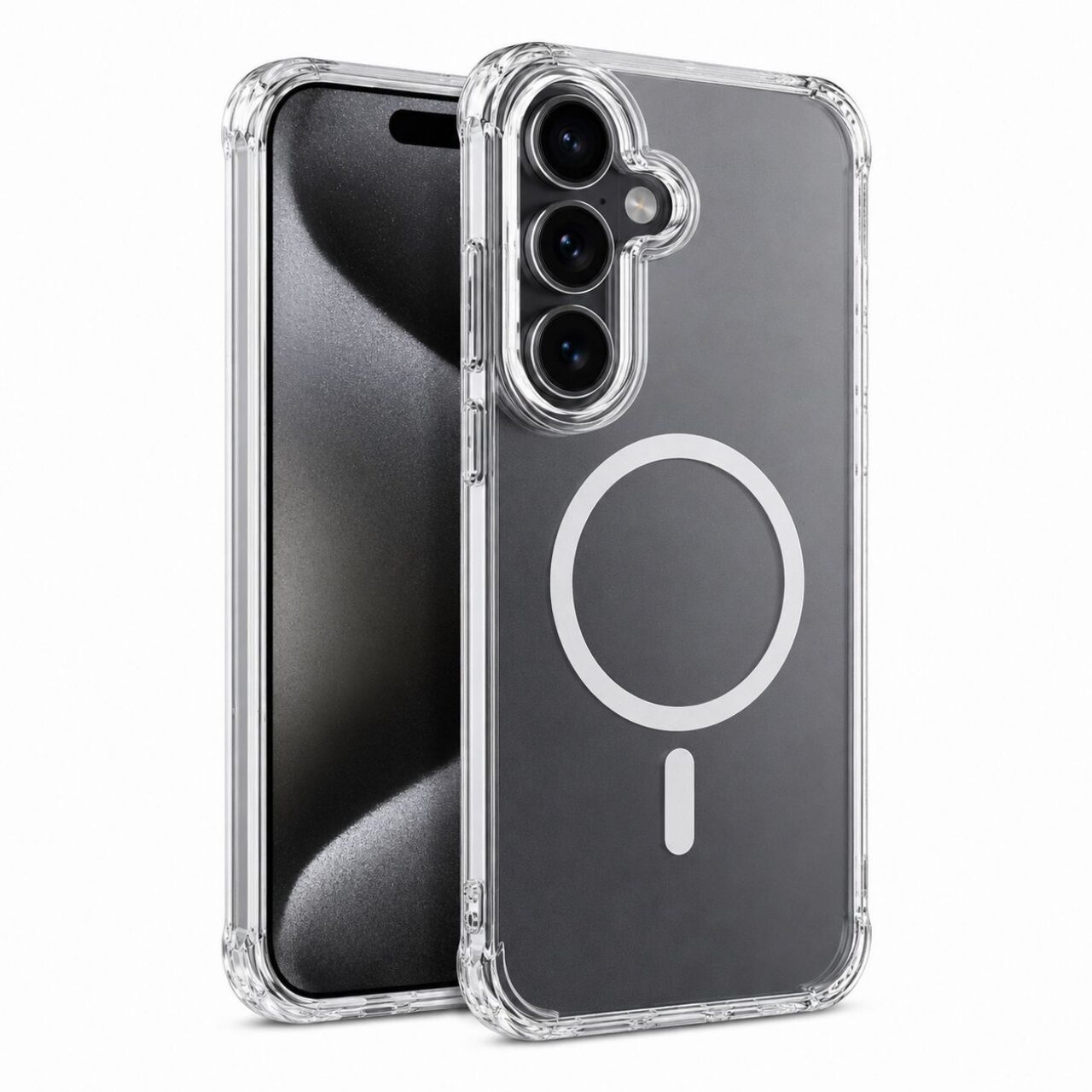 Magnetic Anti Burst Case Transparant For Samsung