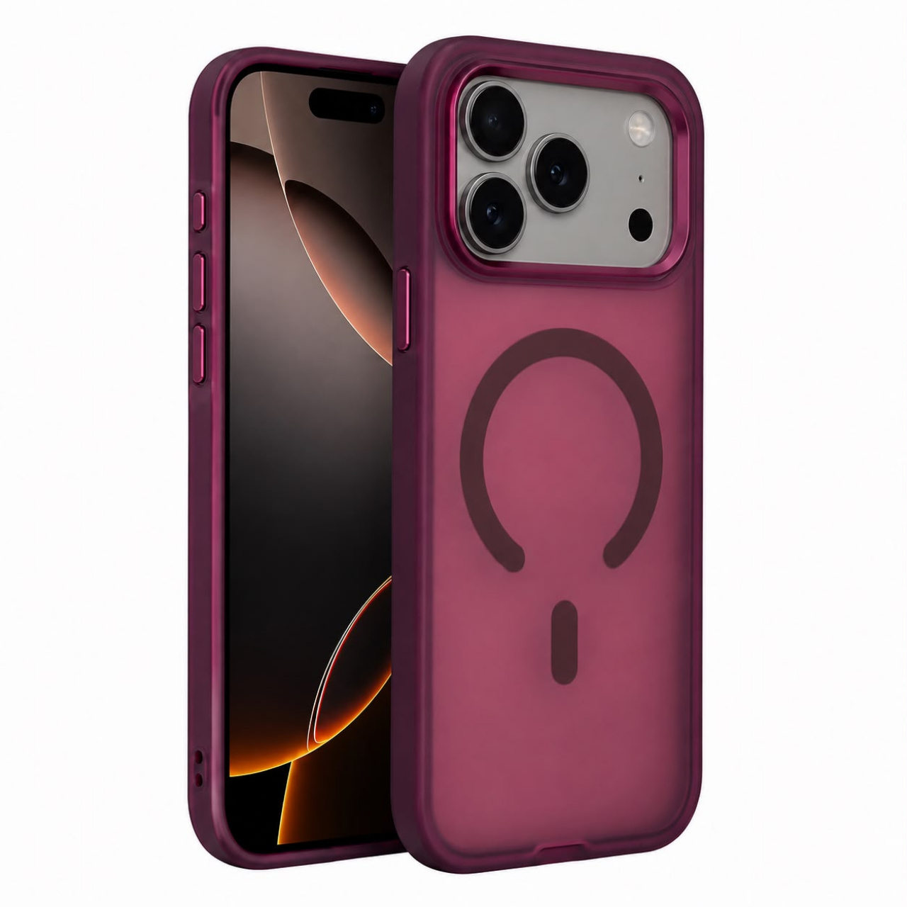 Magnetic Case Matte Translucent Red For i Phone Rectangle