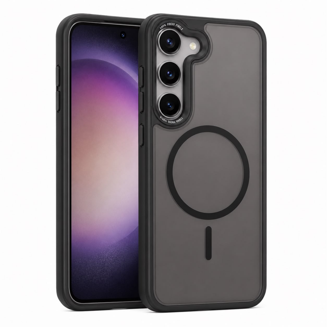 Magnetic Case Translucent Black For Sam S26 Plus 25 Fe