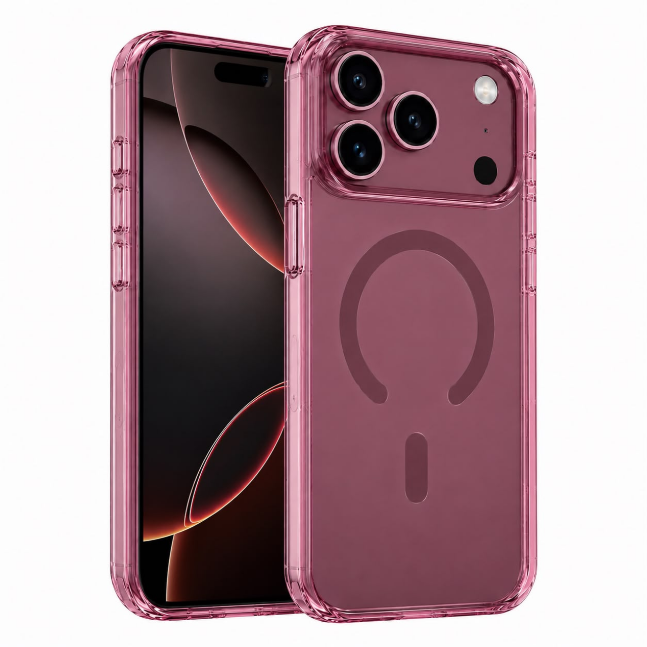 Magnetic Case Translucent Red For i Phone Rectangle