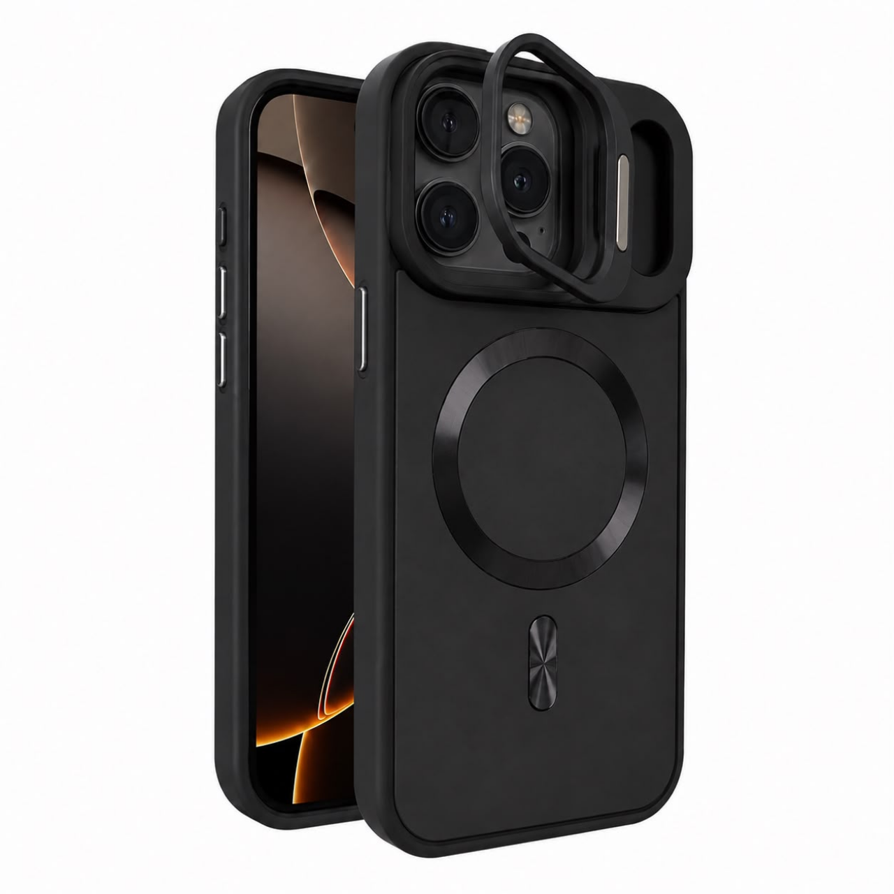 Magnetic Case With Camera Protection Black For Sam