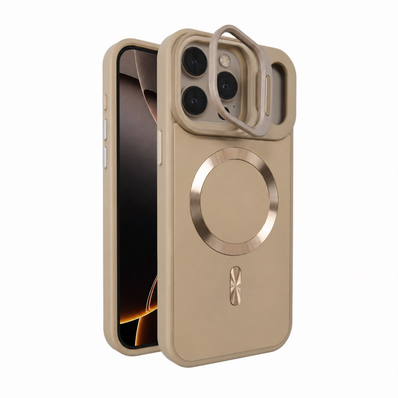 Magnetic Case With Camera Protection Gold For Sam