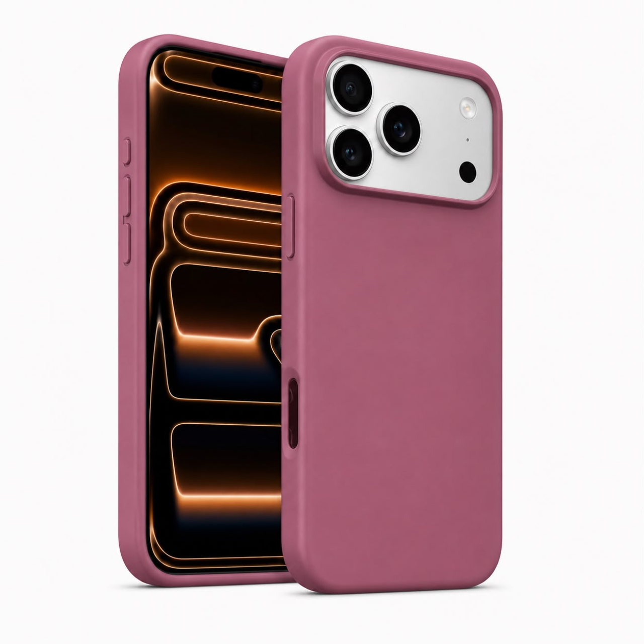 Magnetic Matte Case Bordeaux For iPhone Rectangle Horizontal