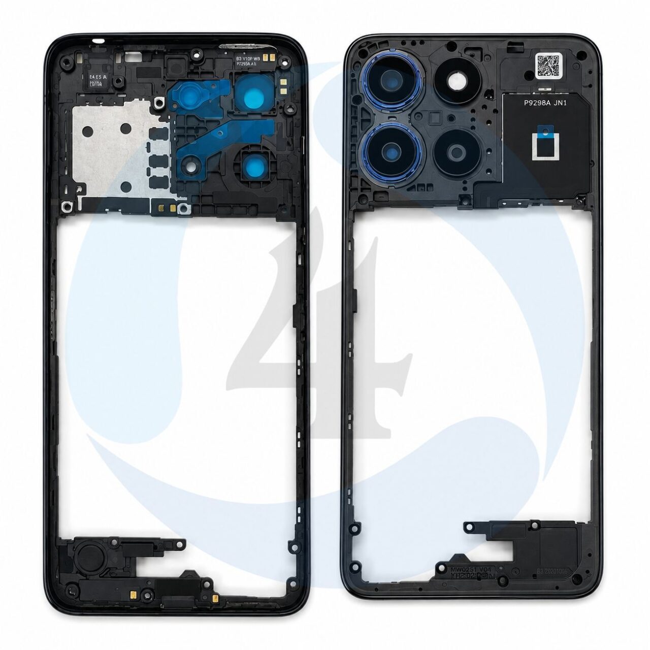 Middle Frame Evening Blue For Moto G17