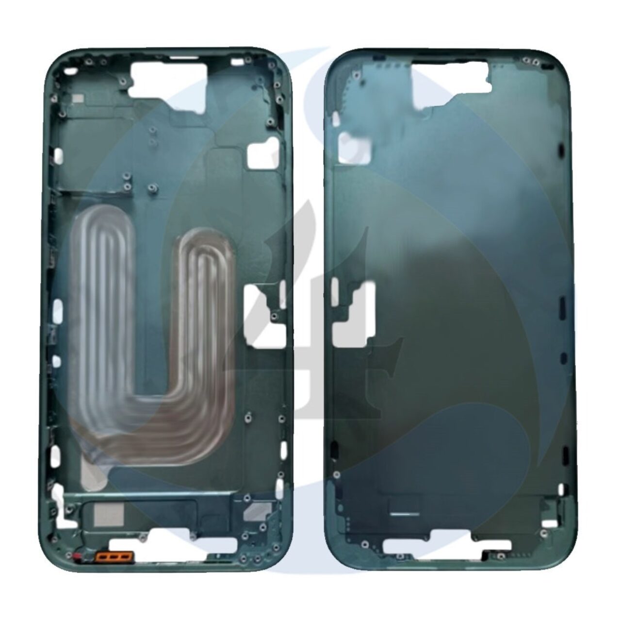 Middle Frame Green For i Phone 16 Plus