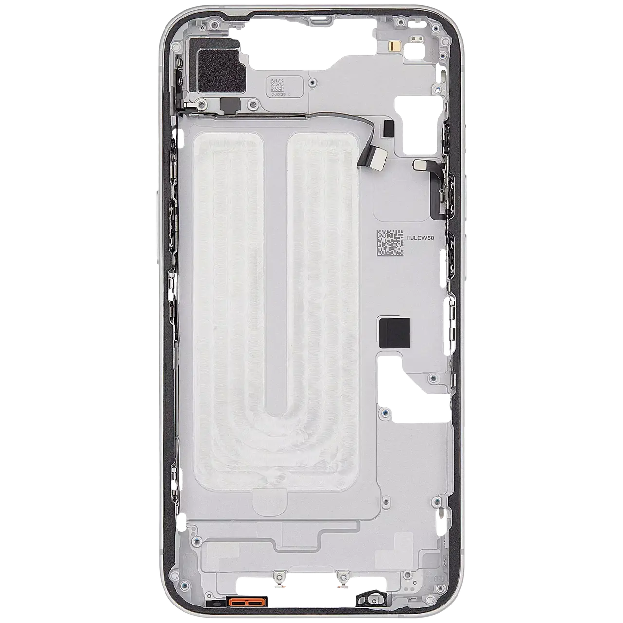 Middle Frame Pulled B Grade White For i Phone 16e 17e