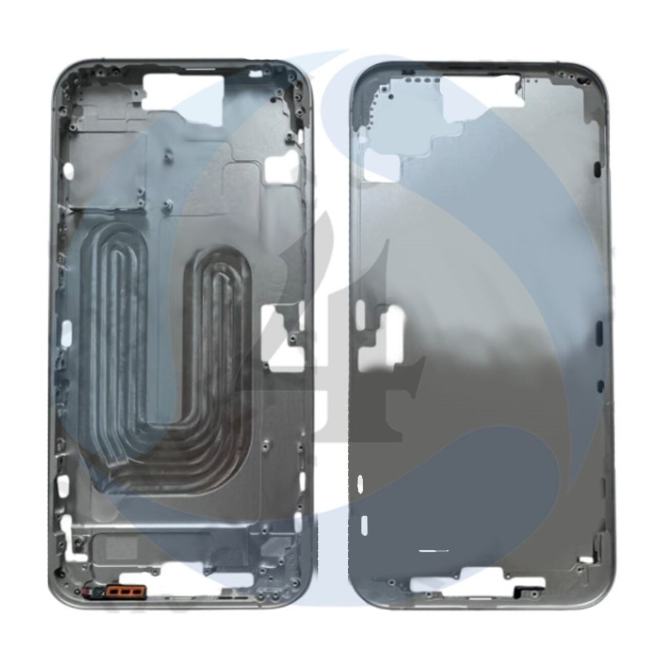 Middle Frame Silver For i Phone 16 Plus