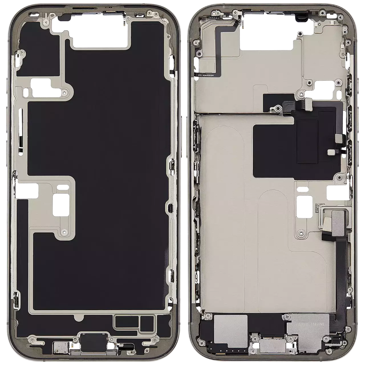 Middle Frame Used OEM Pulled Grade A White For i Phone 16 Pro