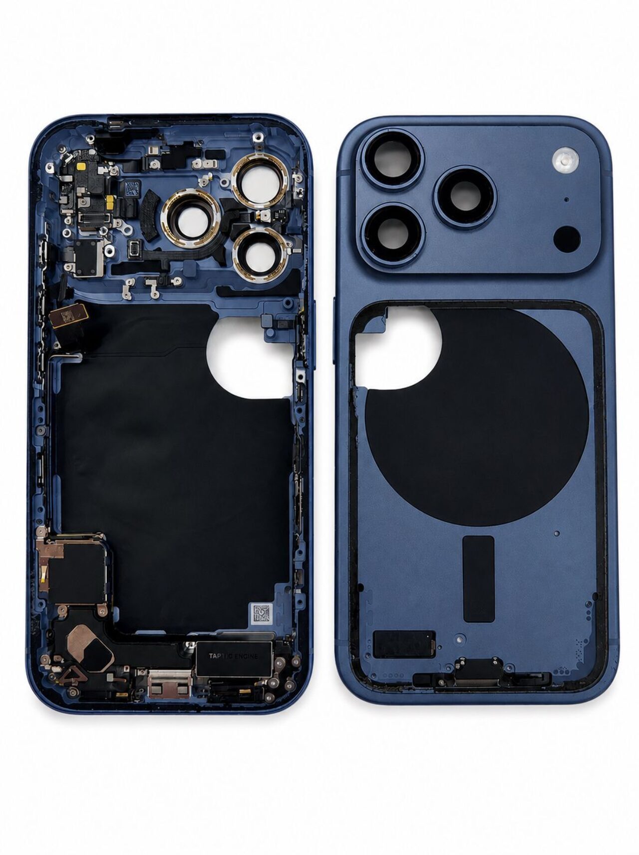 Middle Frame With Small Parts Pulled Grade A B Blue For i Phone 17 Pro Max