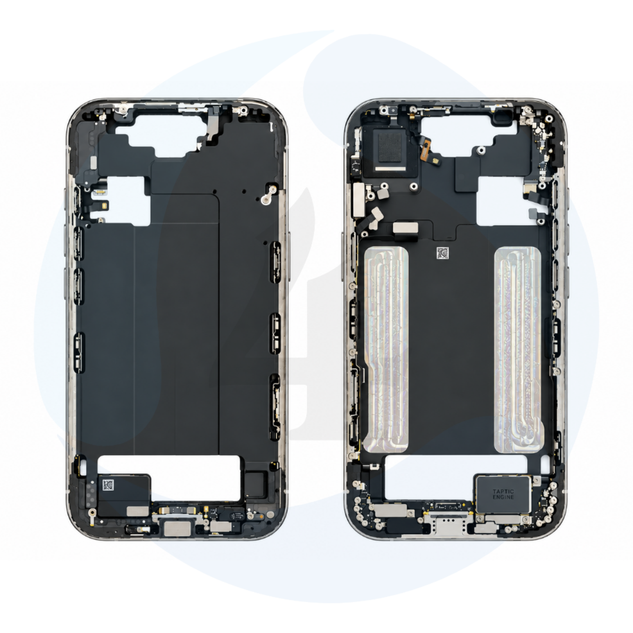 Middle Frame With Small Parts Pulled Grade A Sky Blue For i Phone Air