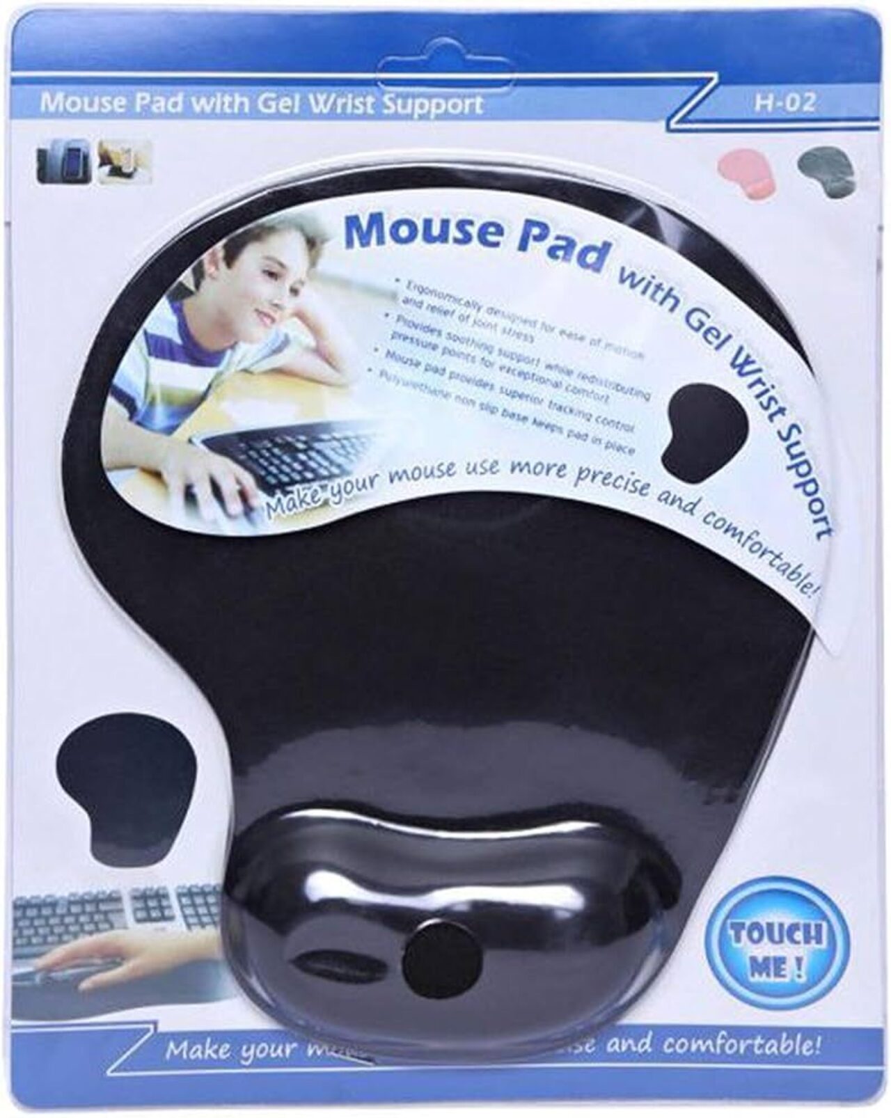 Mouse Pad With Gel Wrist Support H 02