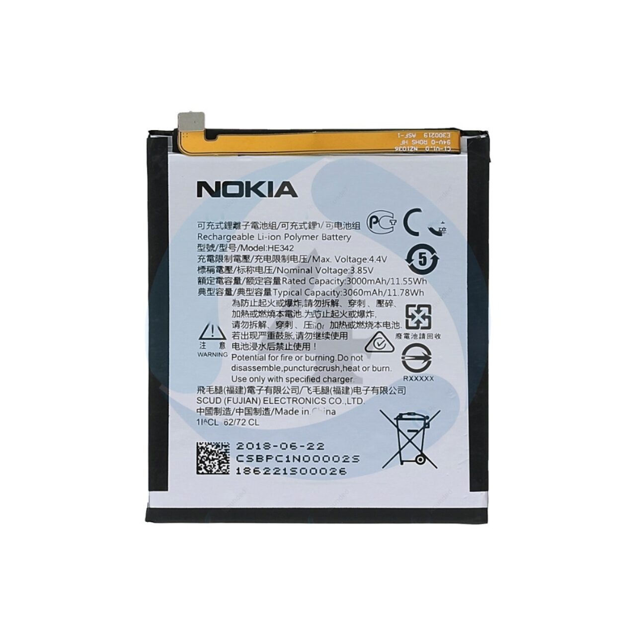 Nokia 6 1 plus x6 batterij accu