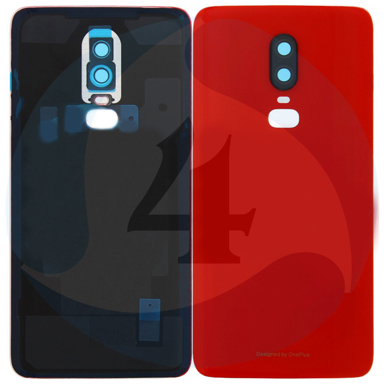 Oneplus 6 Battery Cover Amber Red